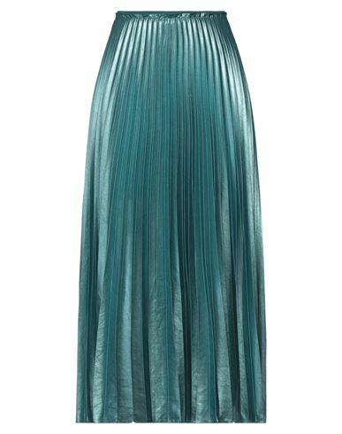 Patrizia Pepe Sera Woman Maxi skirt Turquoise Polyester Cover