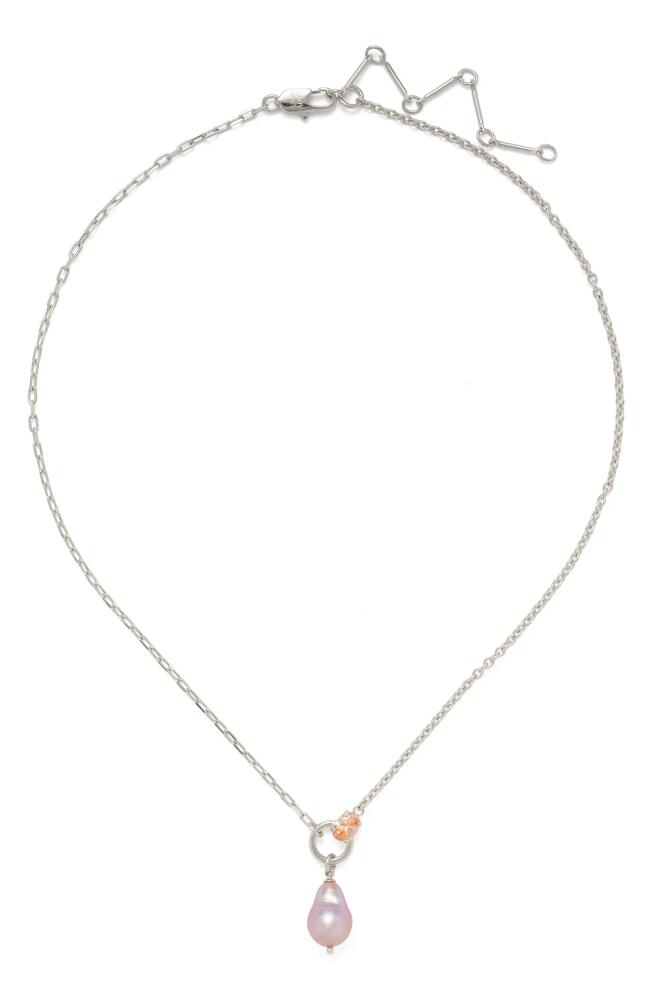 Lady Grey Luella Cultured Pearl Pendant Necklace in Silver/Peach/Pearl Cover