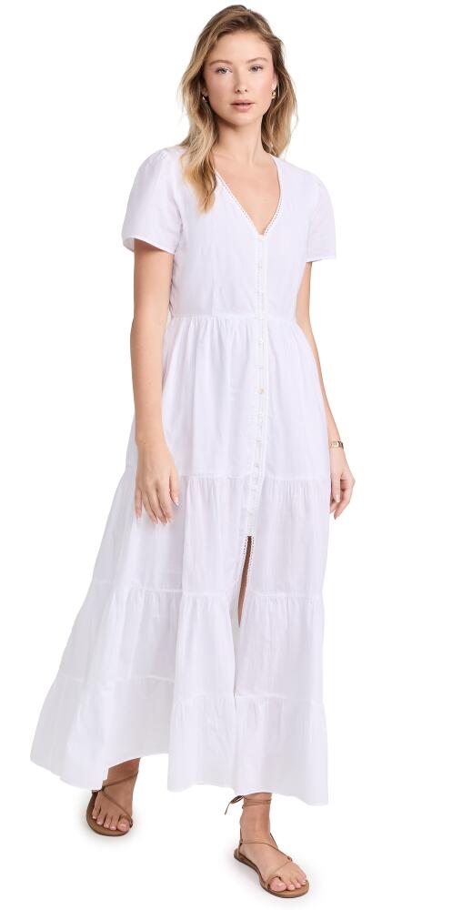 Playa Lucila Button Maxi Dress White Cover