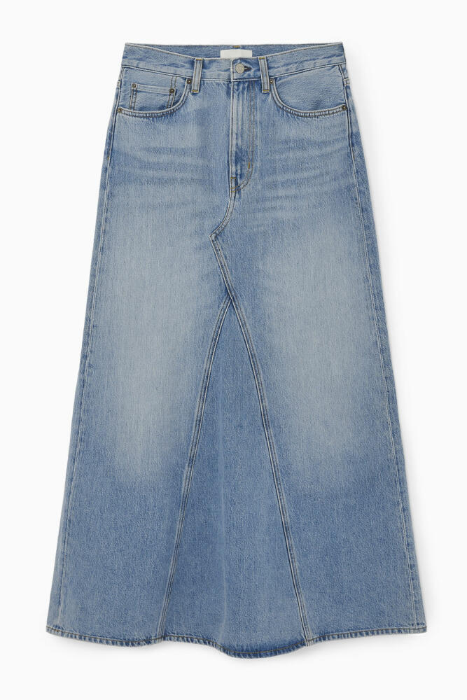 COS PANELED DENIM MAXI SKIRT Cover