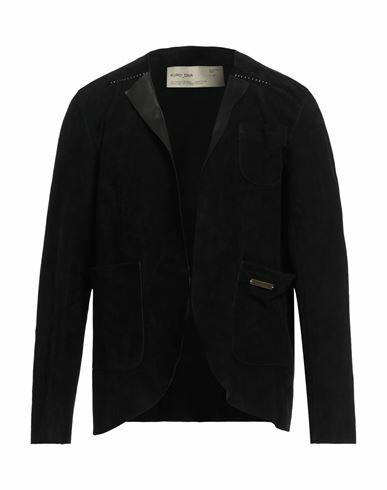 Takeshy Kurosawa Man Blazer Black Soft Leather Cover