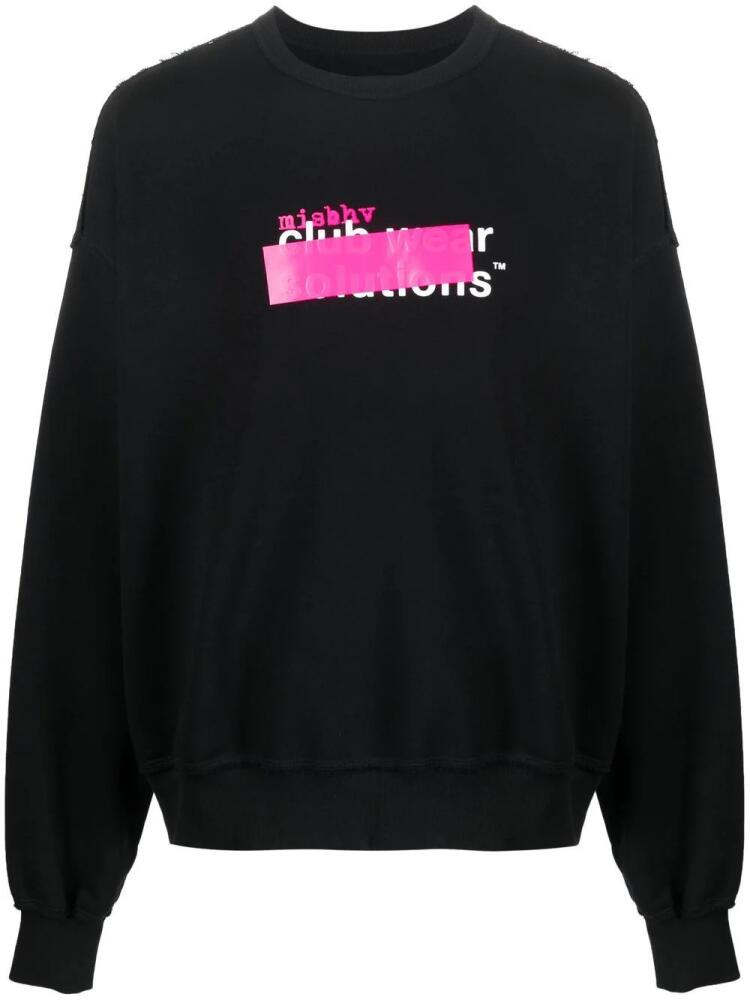 MISBHV logo-print distressed sweatshirt - Black Cover