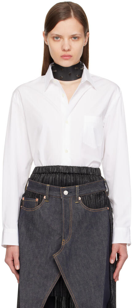 Junya Watanabe White Spread Collar Shirt Cover