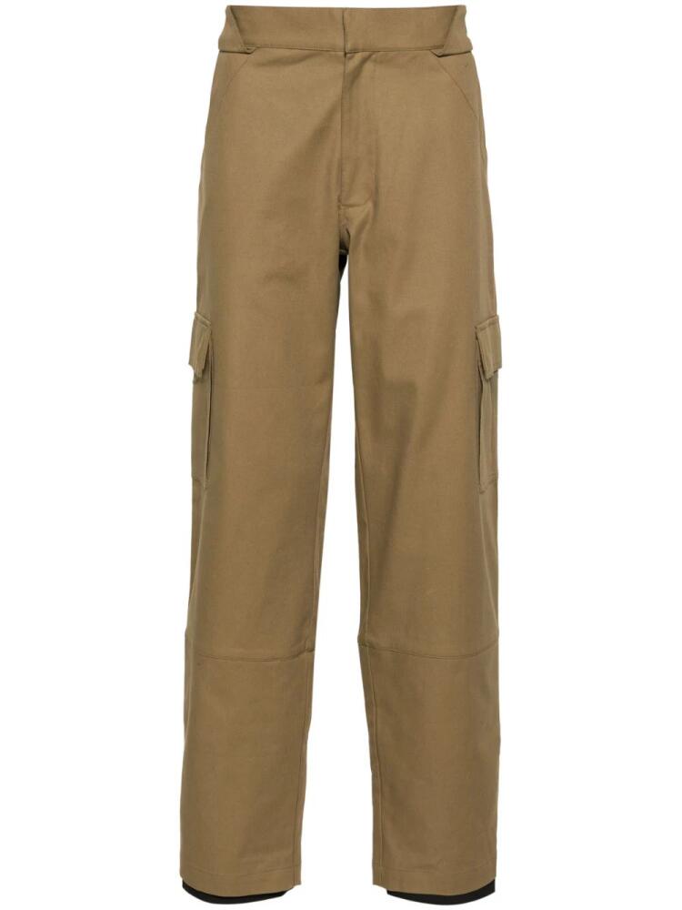 GR10K Shank Structured straight-leg trousers - Neutrals Cover