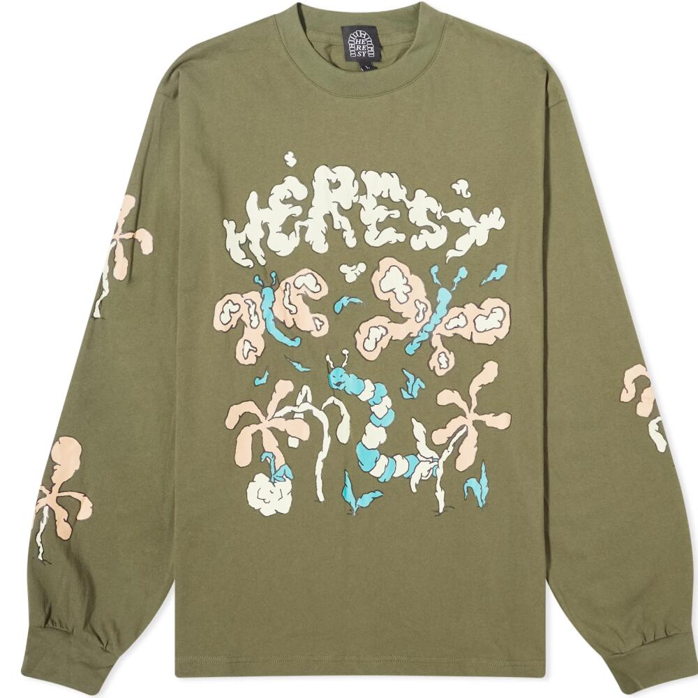 Heresy Men's Chrysalis Long Sleeve T-Shirt in Green Cover