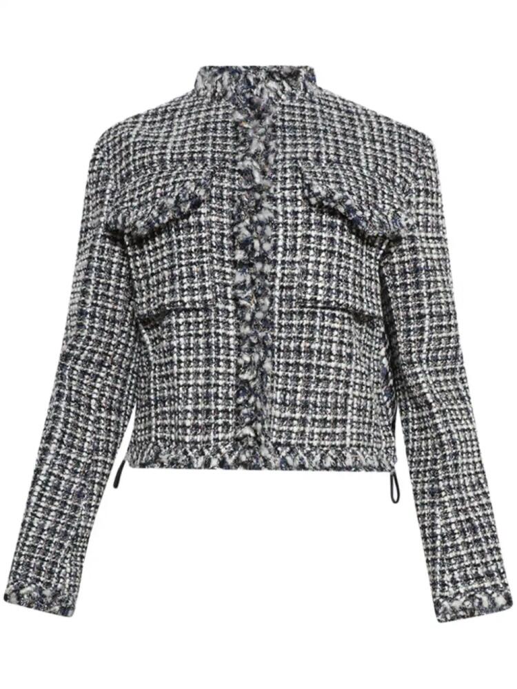 sacai tweed padded jacket - White Cover