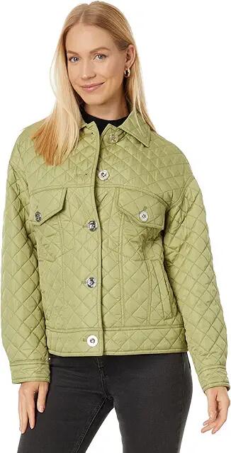 MICHAEL Michael Kors Snap Front Onion Puffer M425648H74 (Light Sage) Women's Clothing Cover