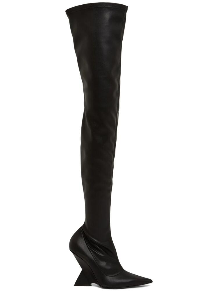 THE ATTICO 105mm Cheope Faux Leather Thigh Boots Cover