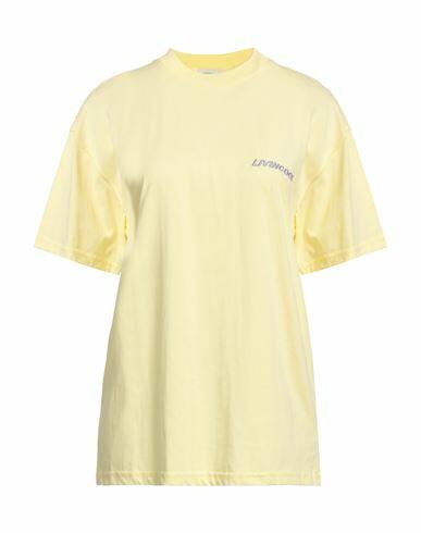 Livincool Woman T-shirt Yellow Cotton Cover