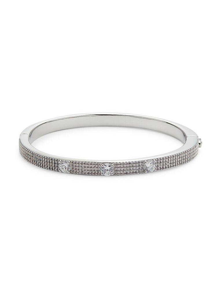 Adriana Orsini Women's Rhodium Plated & Cubic Zirconia Bracelet Cover