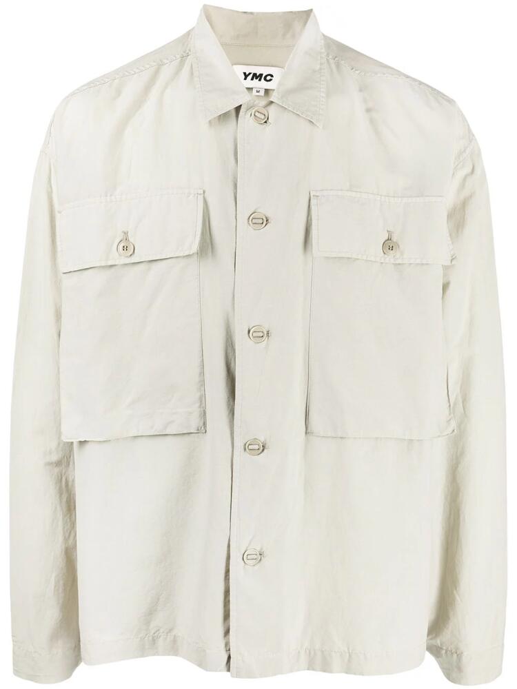 YMC Military buttoned-up shirt - Neutrals Cover