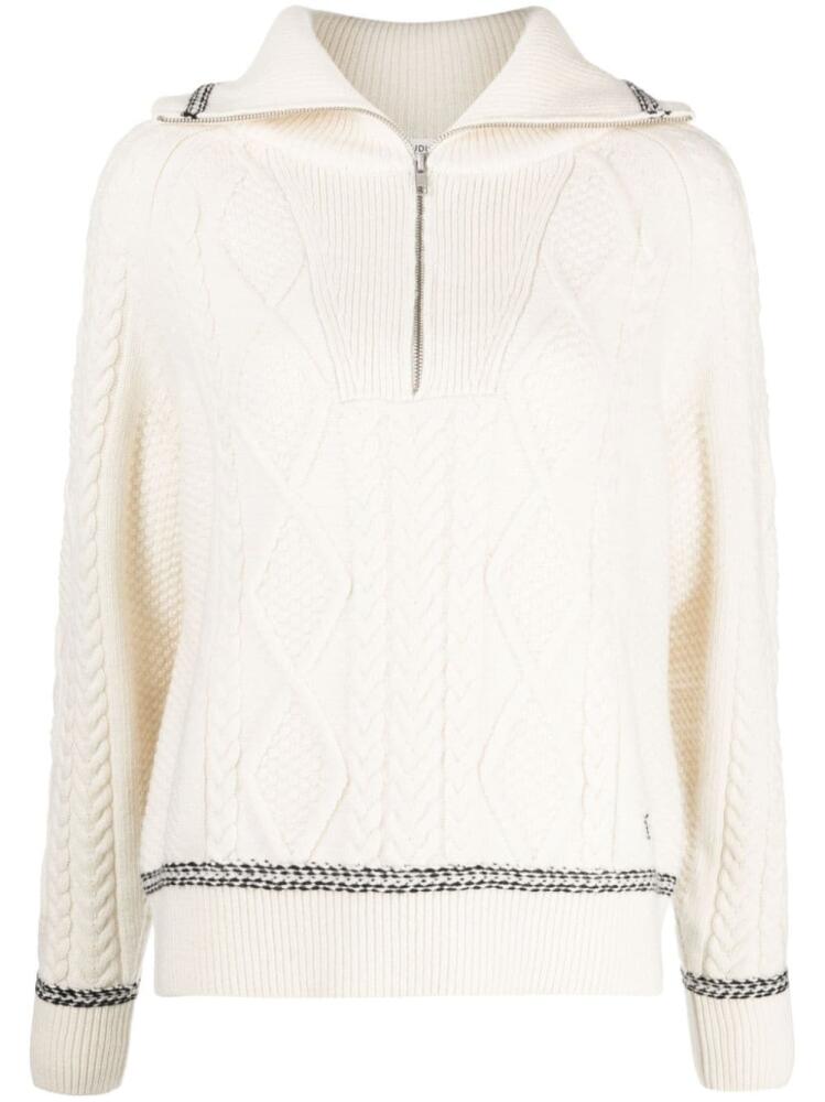 STUDIO TOMBOY cable-knit spread-collar jumper - Neutrals Cover