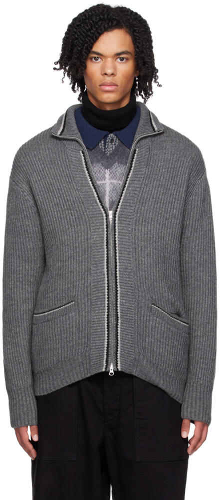 BEAMS PLUS Gray Zip Cardigan Cover