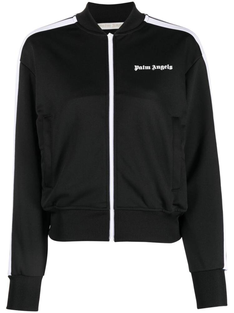 Palm Angels logo-print track jacket - Black Cover