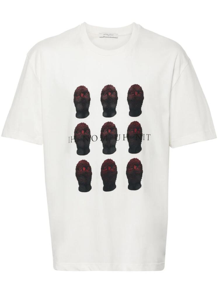 Ih Nom Uh Nit red-masks T-shirt - White Cover