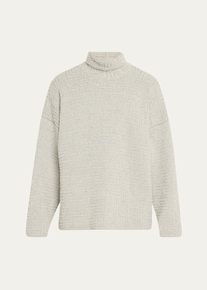 Fear of God Men's Oversized Geometric Turtleneck Sweater Cover