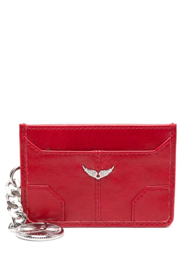 Zadig&Voltaire Sunny Pass leather card holder - Red Cover