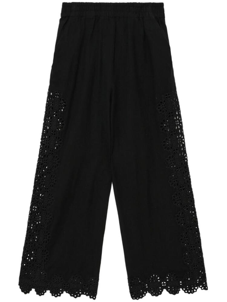 Sea wide-leg trousers - Black Cover