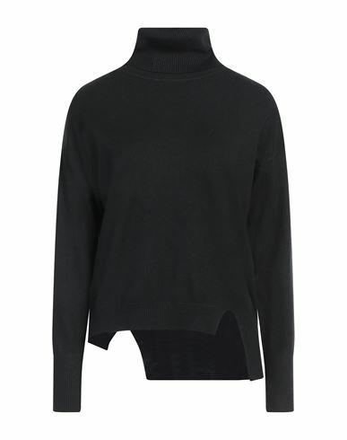 Take-two Woman Turtleneck Black Viscose, Polyester, Nylon Cover