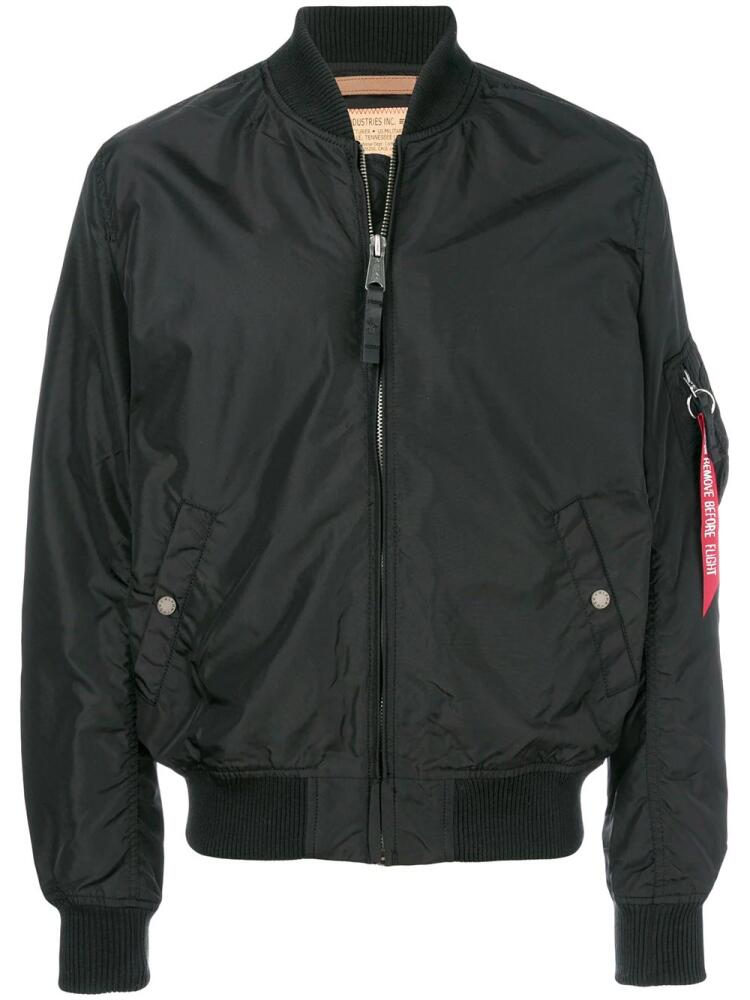 Alpha Industries zipped bomber jacket - Black Cover