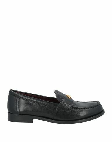 Tory Burch Woman Loafers Black Leather Cover