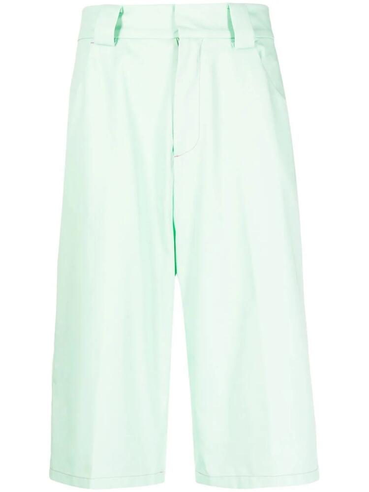 RASSVET pressed-crease four-pocket Bermuda shorts - Green Cover