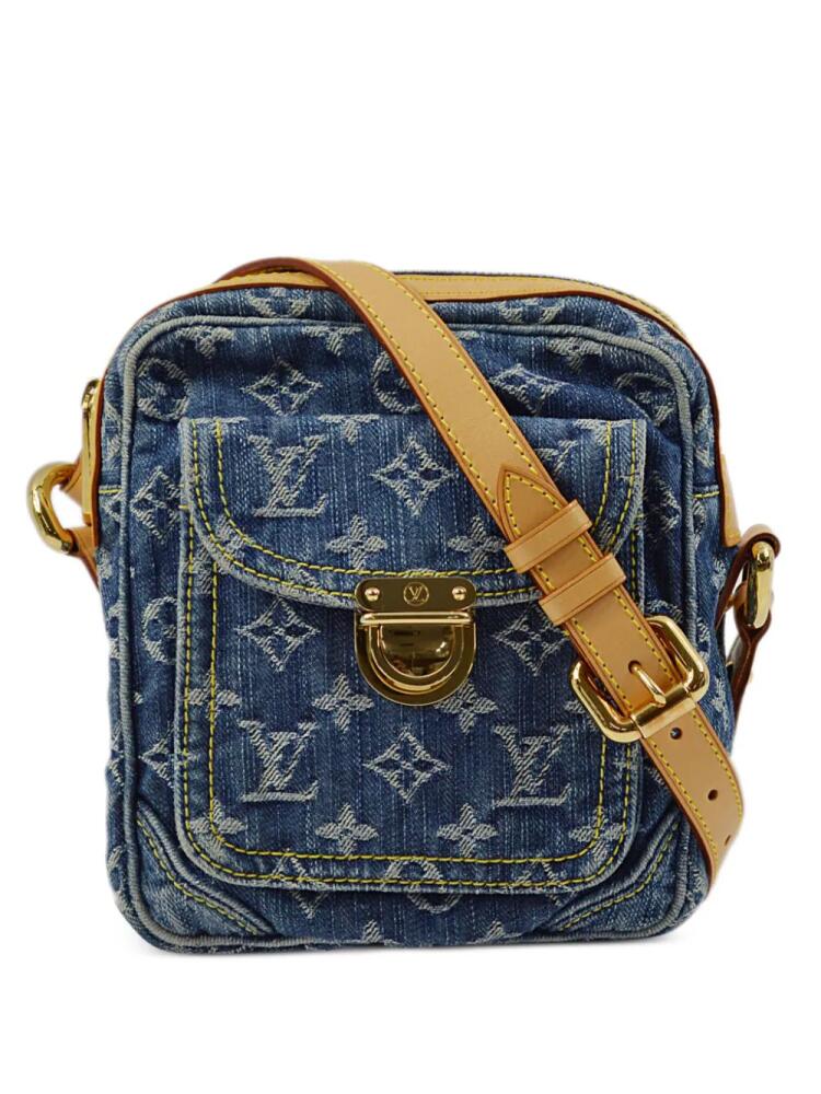 Louis Vuitton Pre-Owned 2007 monogram jacquard denim crossbody bag - Blue Cover