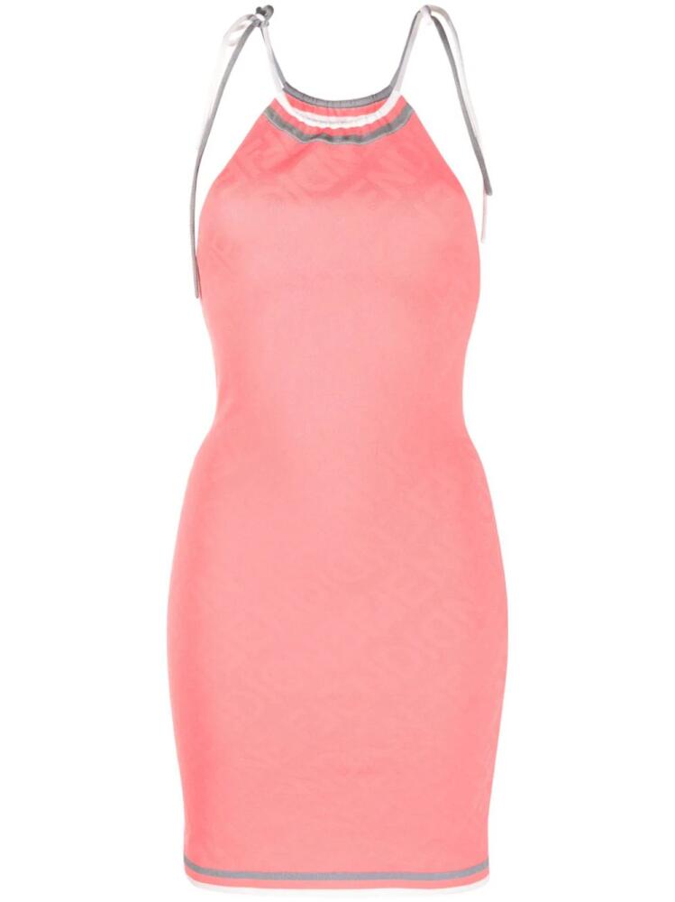 FENDI halterneck knitted dress - Pink Cover