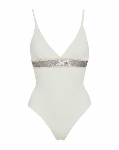 S And S Woman One-piece swimsuit Ivory Polyamide, Elastane Cover