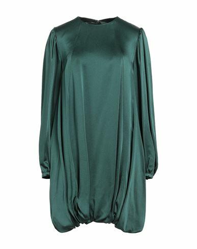 Rochas Woman Mini dress Dark green Acetate, Viscose Cover