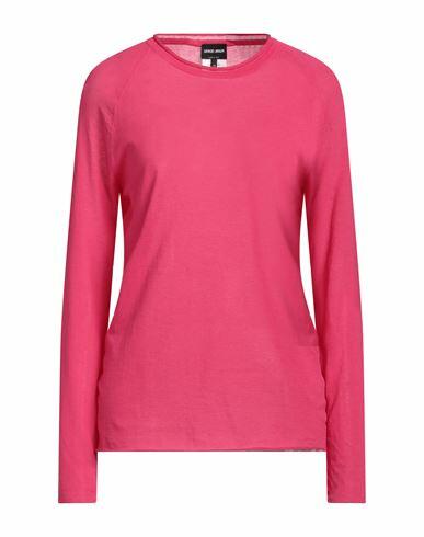 Giorgio Armani Woman Sweater Fuchsia Cotton, Polyester Cover