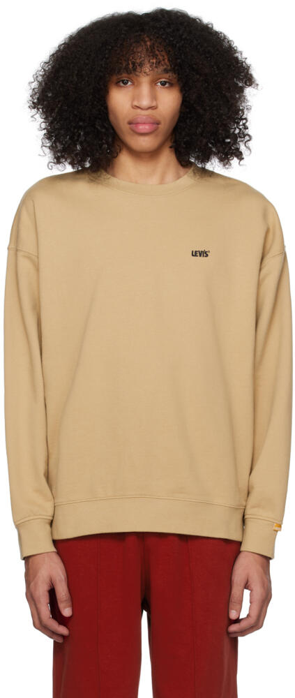 Levi's Tan Crewneck Sweatshirt Cover