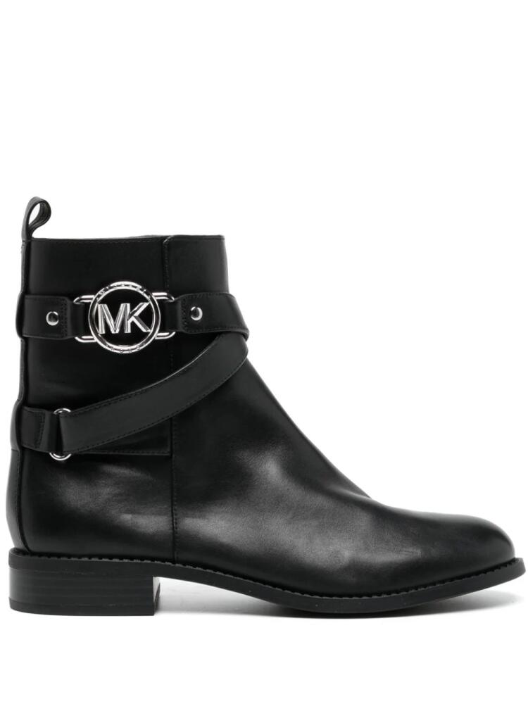 Michael Kors Rory logo-plaque boots - Black Cover