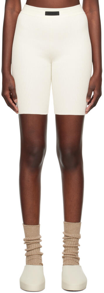 Fear of God ESSENTIALS Off-White Patch Shorts Cover