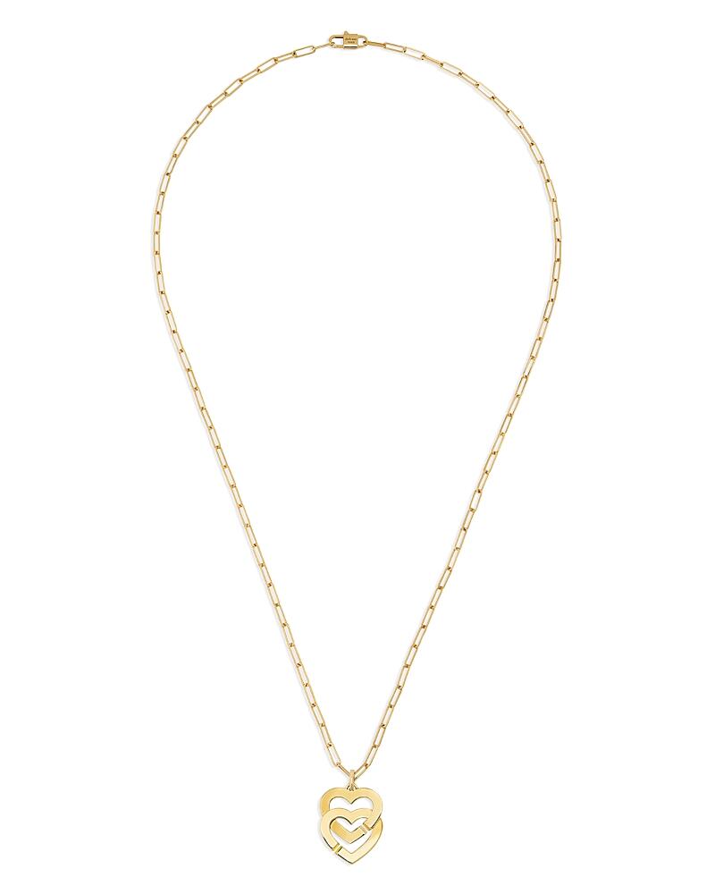 Dinh Van 18K Yellow Gold Double Coeurs Heart Pendant Necklace, 17.7 Cover