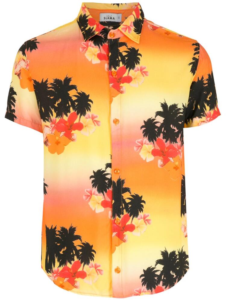 Amir Slama tropical print short-sleeve shirt - Multicolour Cover