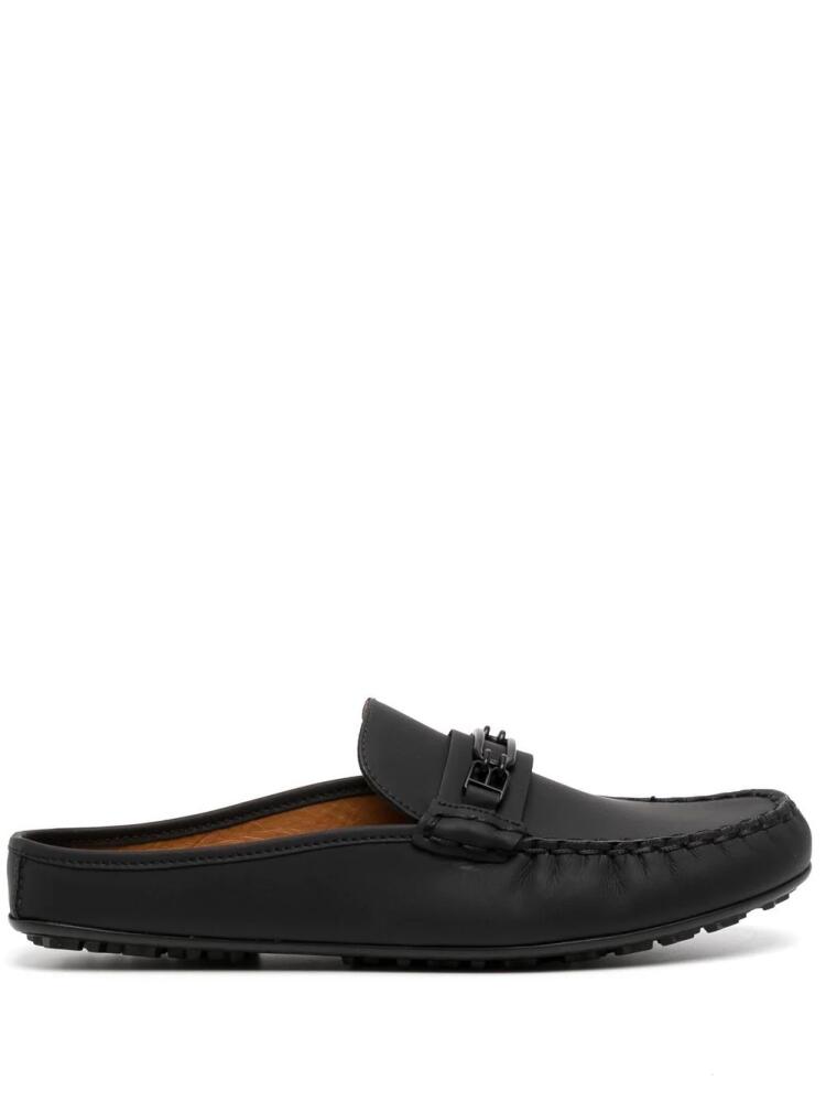 Bally logo-horsebit backless loafers - Black Cover