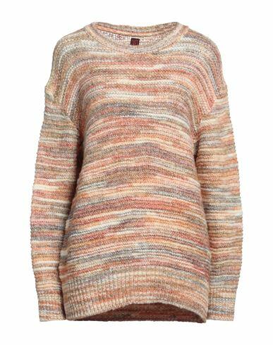 Stefanel Woman Sweater Orange Merino Wool, Polyamide Cover