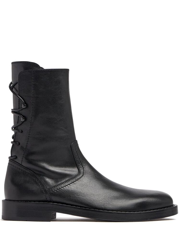 ANN DEMEULEMEESTER Heiko Laced Back Ankle Boots Cover