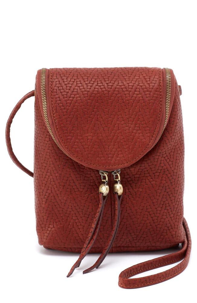 HOBO Fern Woven Leather Crossbody Bag in Tuscan Brown Cover