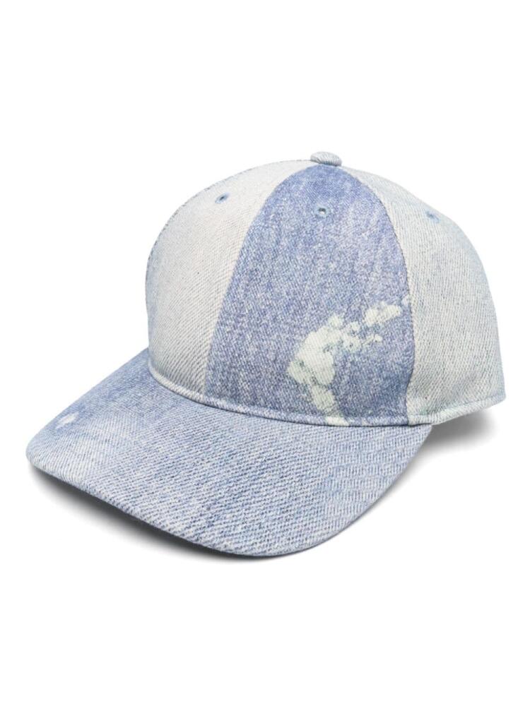 OUR LEGACY denim-print cap - Blue Cover