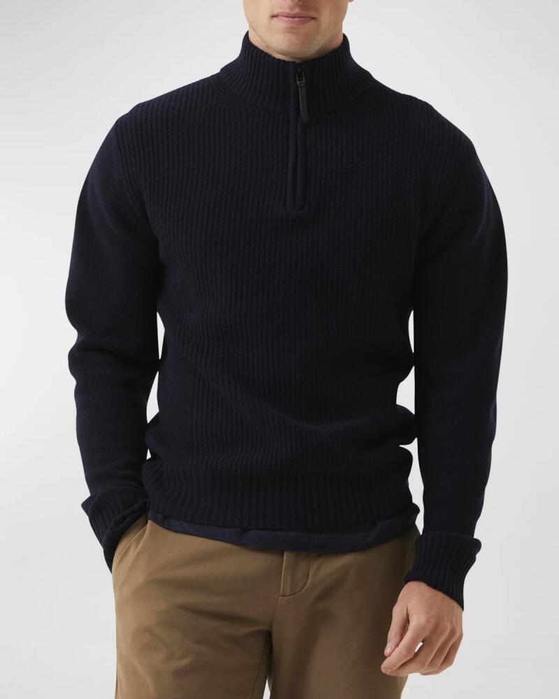 Rodd & Gunn Men's Charlestown Quarter-Zip Lambswool Sweater Cover