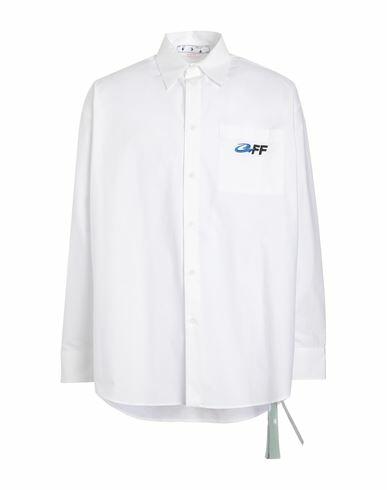 Off-white Man Shirt White Cotton, Polyester Cover