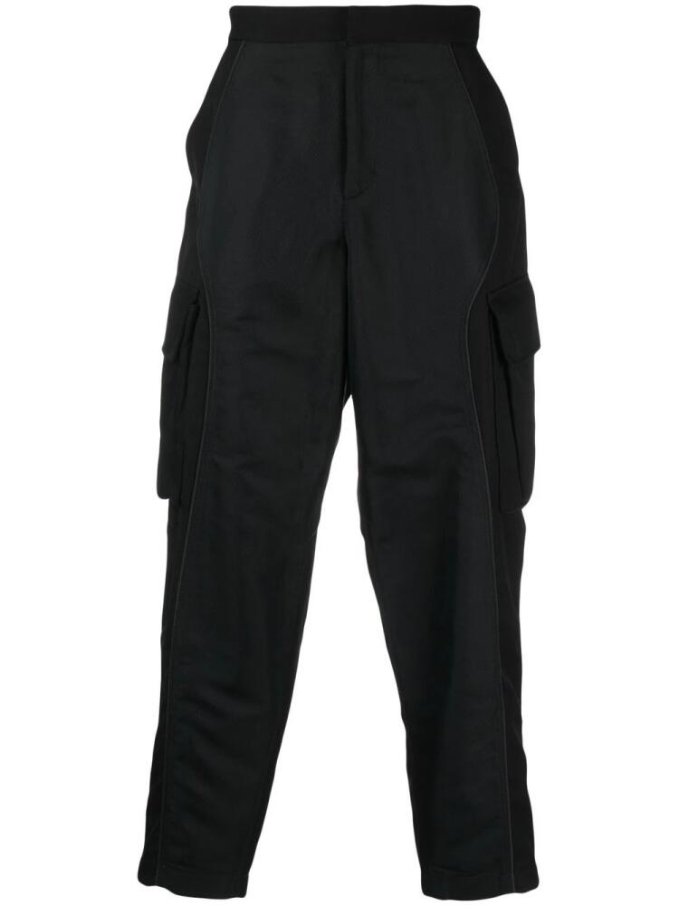 Ferrari panelled cropped track pants - Black Cover