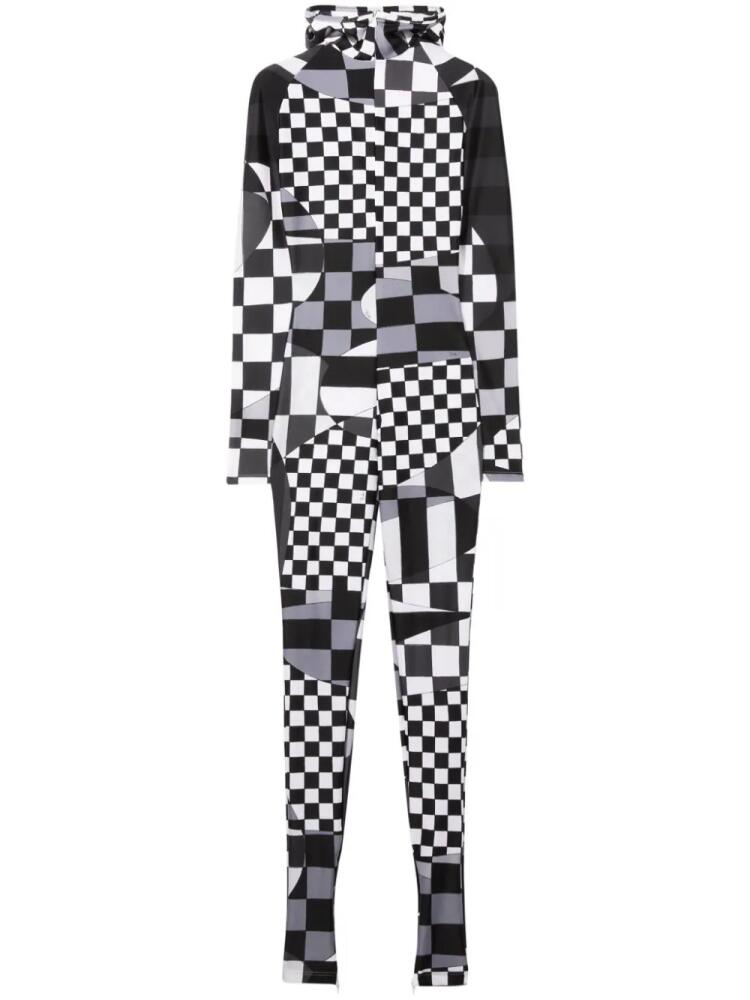 PUCCI Giardino-print hooded jumpsuit - Black Cover