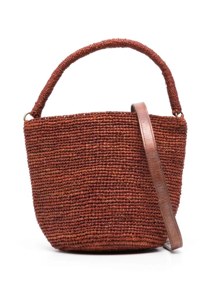 IBELIV Siny raffia bucket bag - Brown Cover