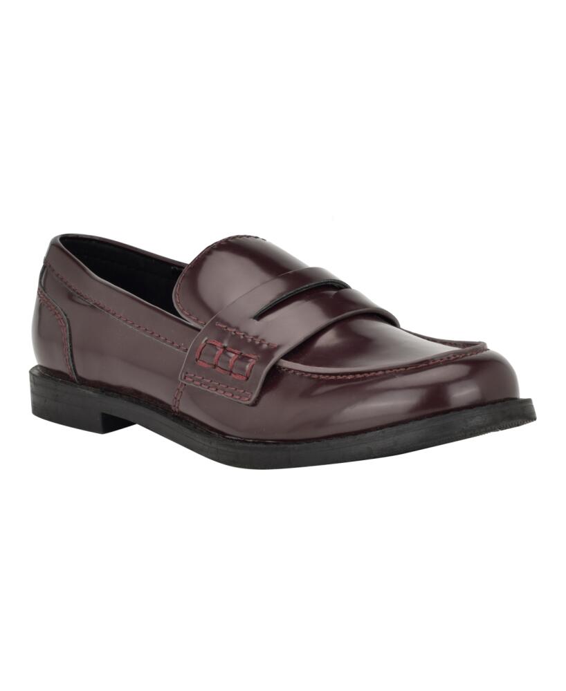 Calvin Klein Women's Farrel Slip-On Penny Loafers - Dark Red Cover