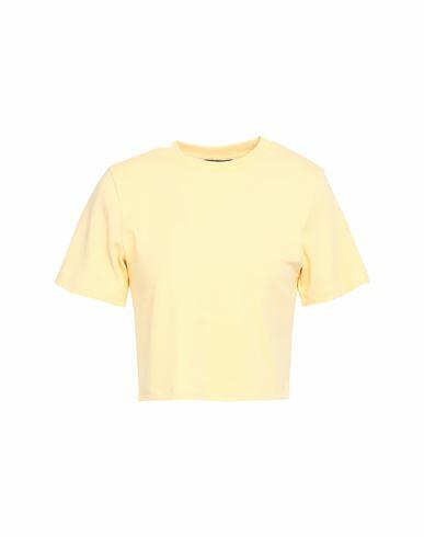 Jjxx By Jack & Jones Woman T-shirt Light yellow Cotton, Elastane Cover