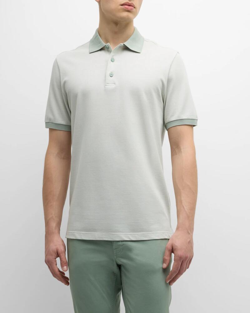 Brioni Men's Cotton Polo Shirt Cover