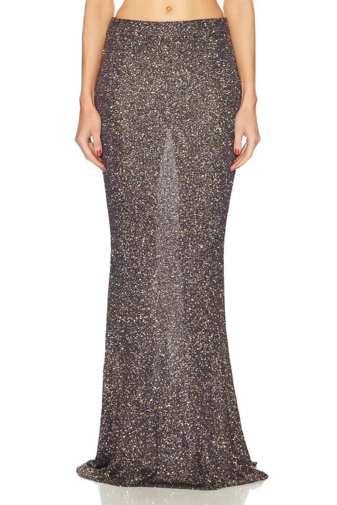 Balenciaga Maxi Skirt in Metallic Bronze Cover